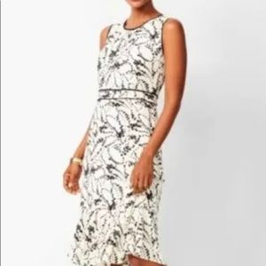 NWT Talbots floral flounce dress